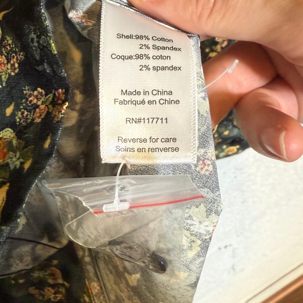 Paisley & Gray Men's Samuel Slim-Fit Floral Button-Down Shirt Garden night S $95 - Picture 6 of 7